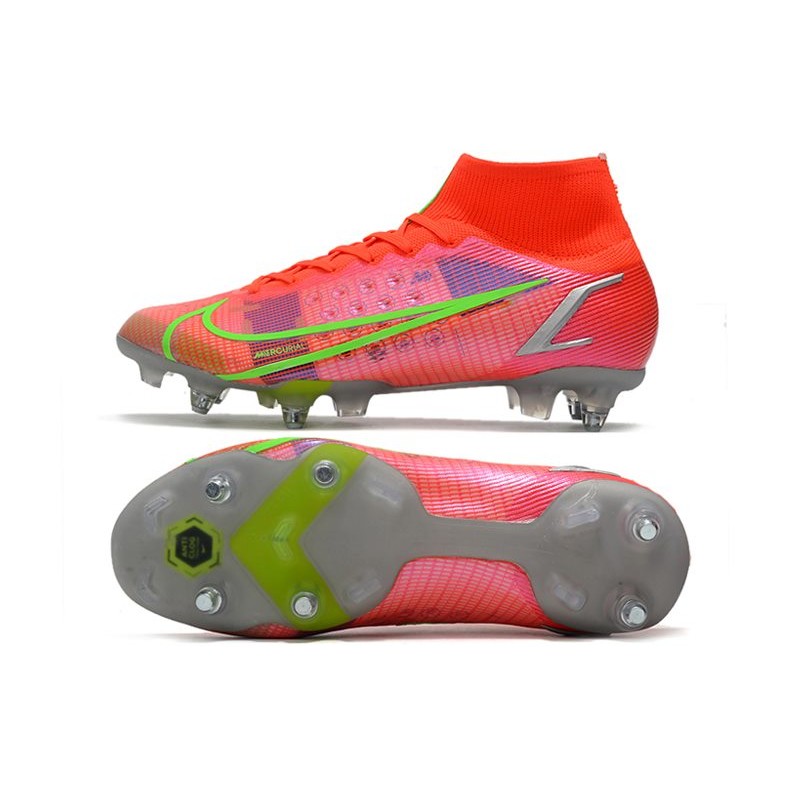 Nike Mercurial Superfly Elite SG PRO AC Spectrum Červené stříbrný